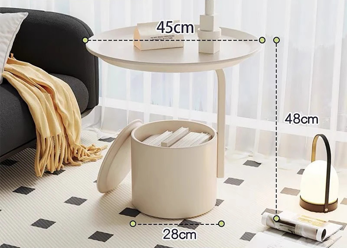 Single-sided cream white, 45cm wide x 50cm high