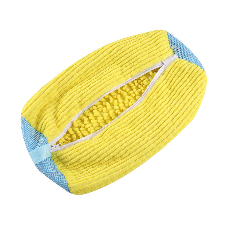 Shoe washing bag [yellow] 2 pieces