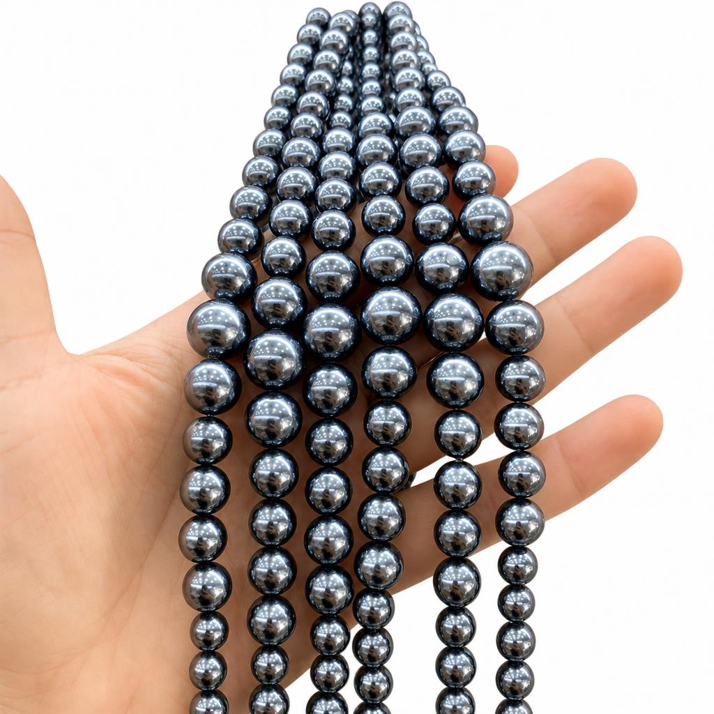 4:Dark silver gray shell tower chain