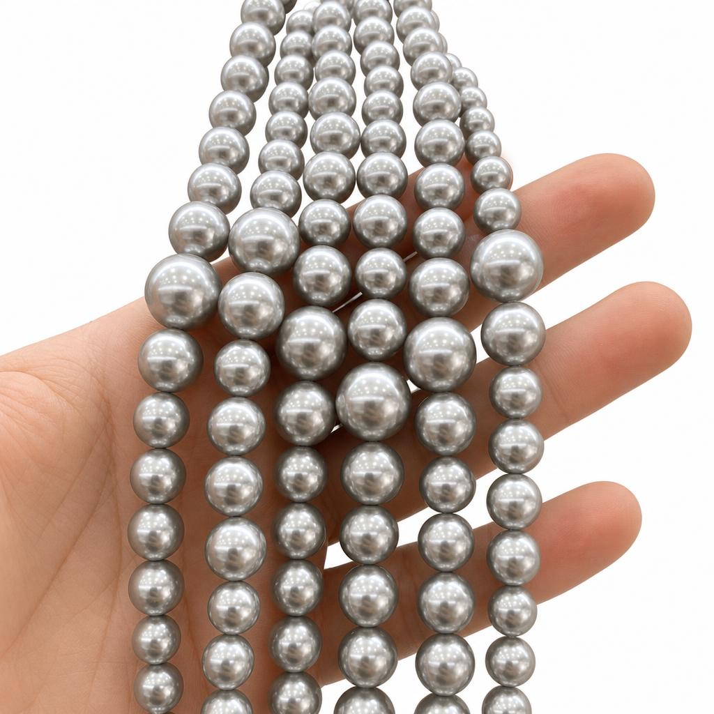 5:Light silver gray shell tower chain