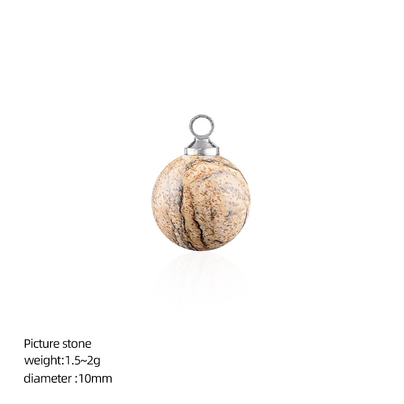 6:Picture stone (10mm ball pendant)