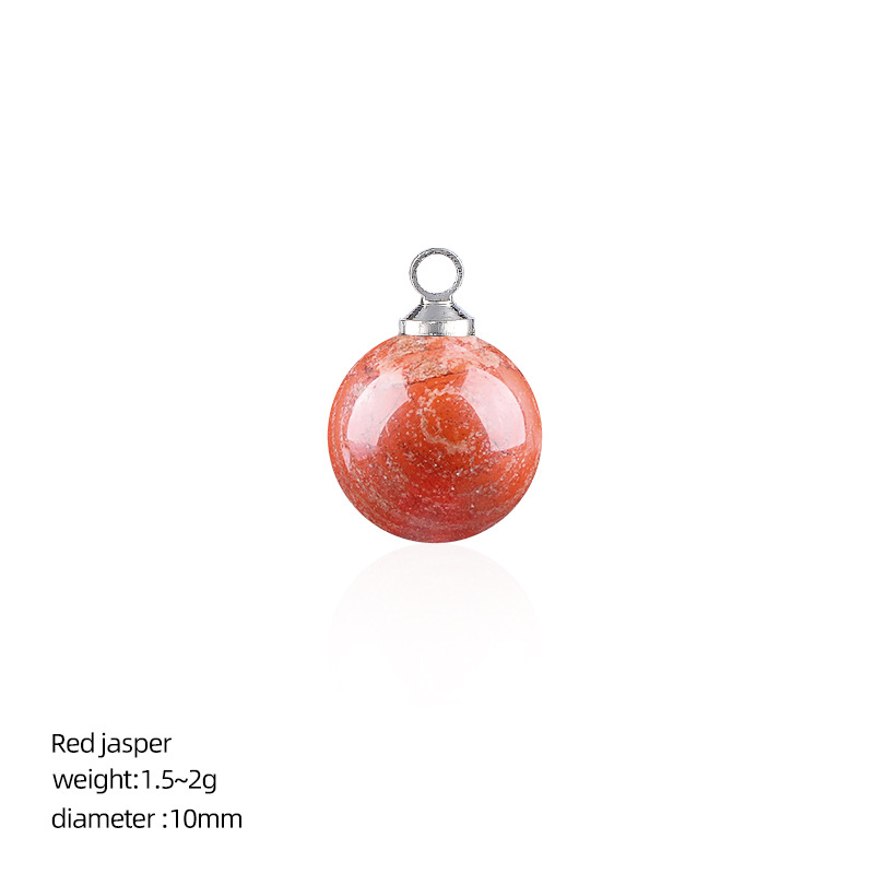 7:Red jasper (10mm ball pendant)