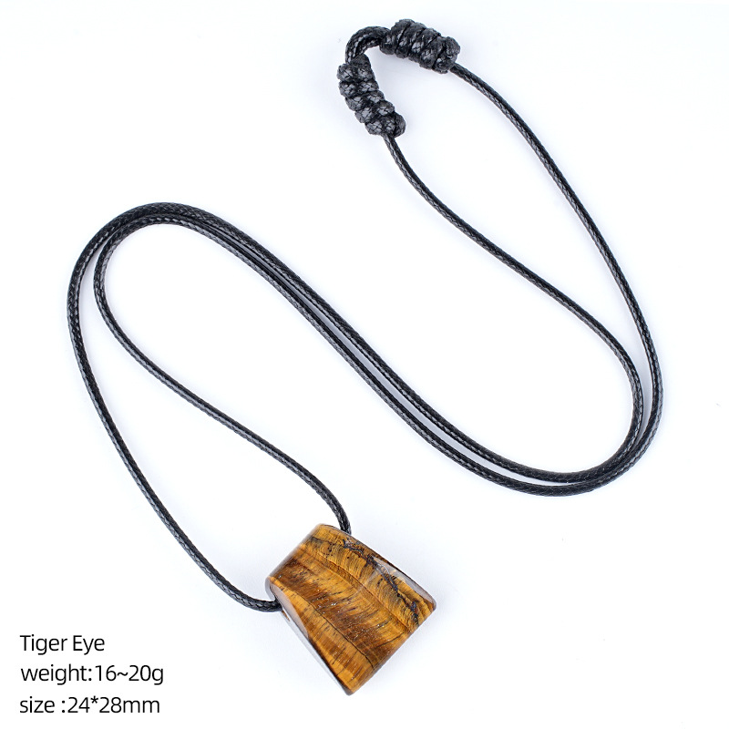 2:Tiger eye stone ax necklace