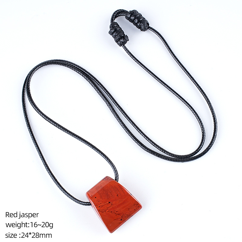 4:Red jasper ax necklace