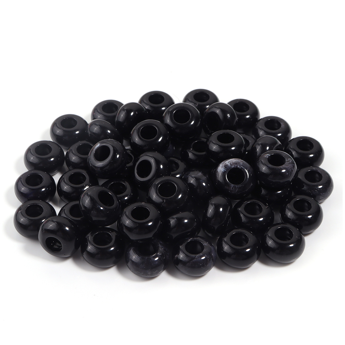 1:Black abacus beads