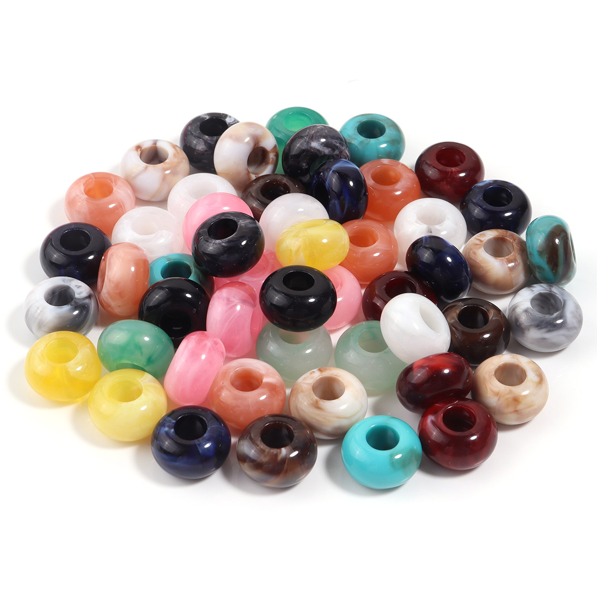 7:Randomly mixed color abacus beads