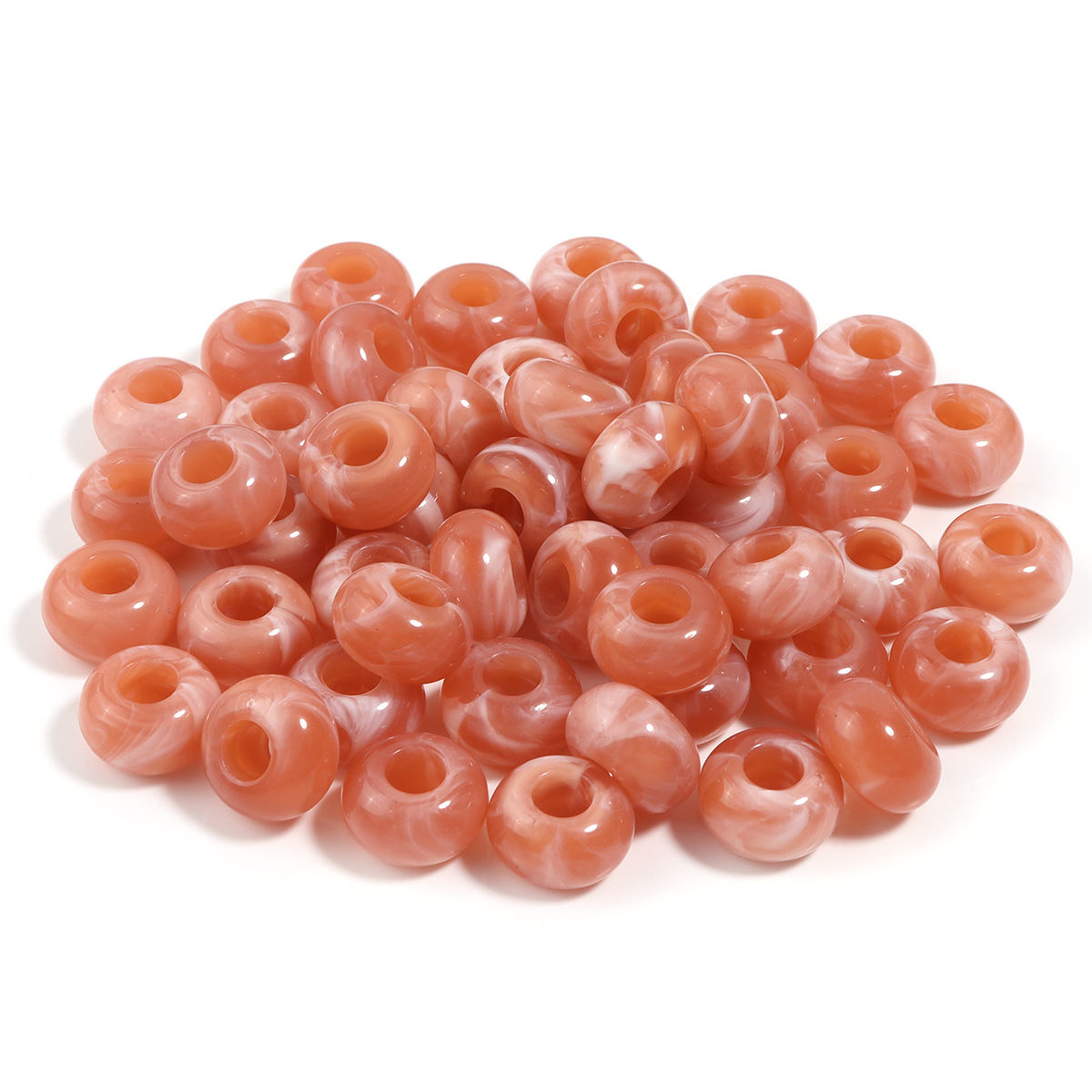 8:Orange abacus beads