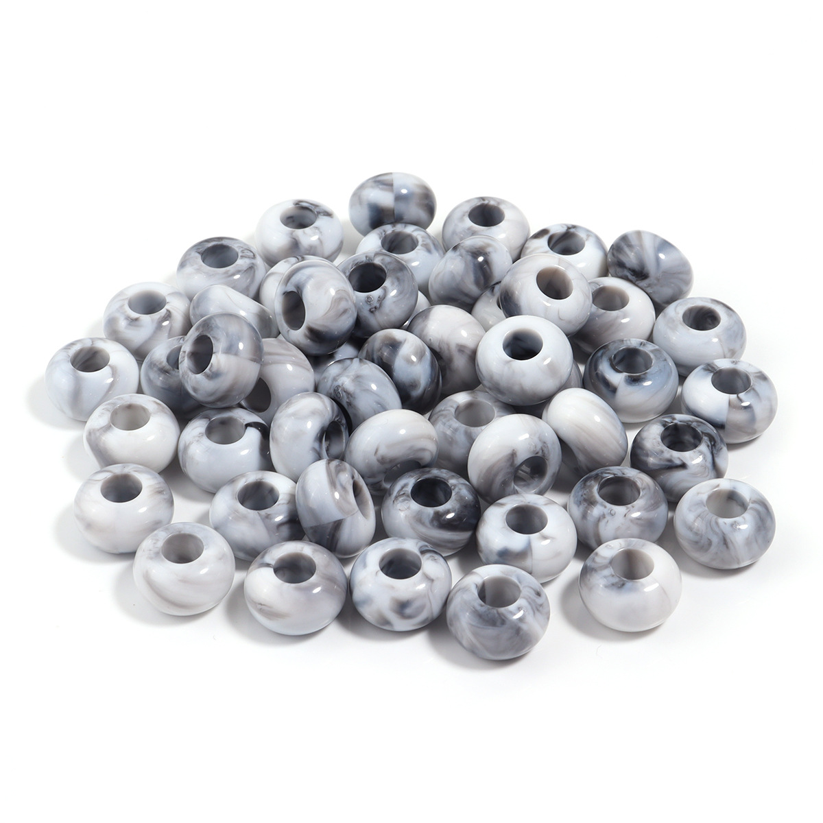 13:White abacus beads