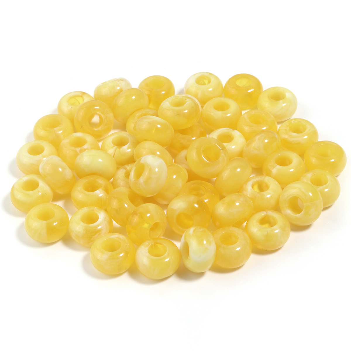 14:Yellow abacus beads
