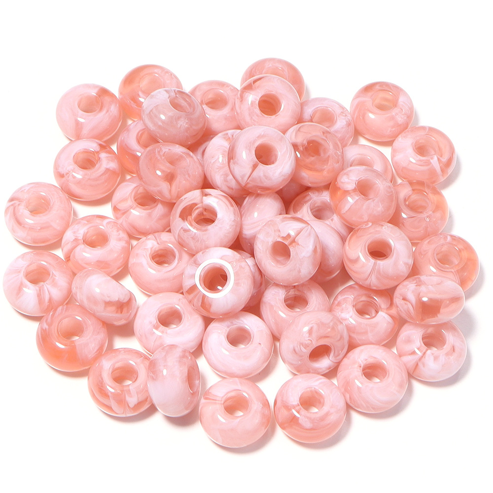 16:Light pink abacus beads