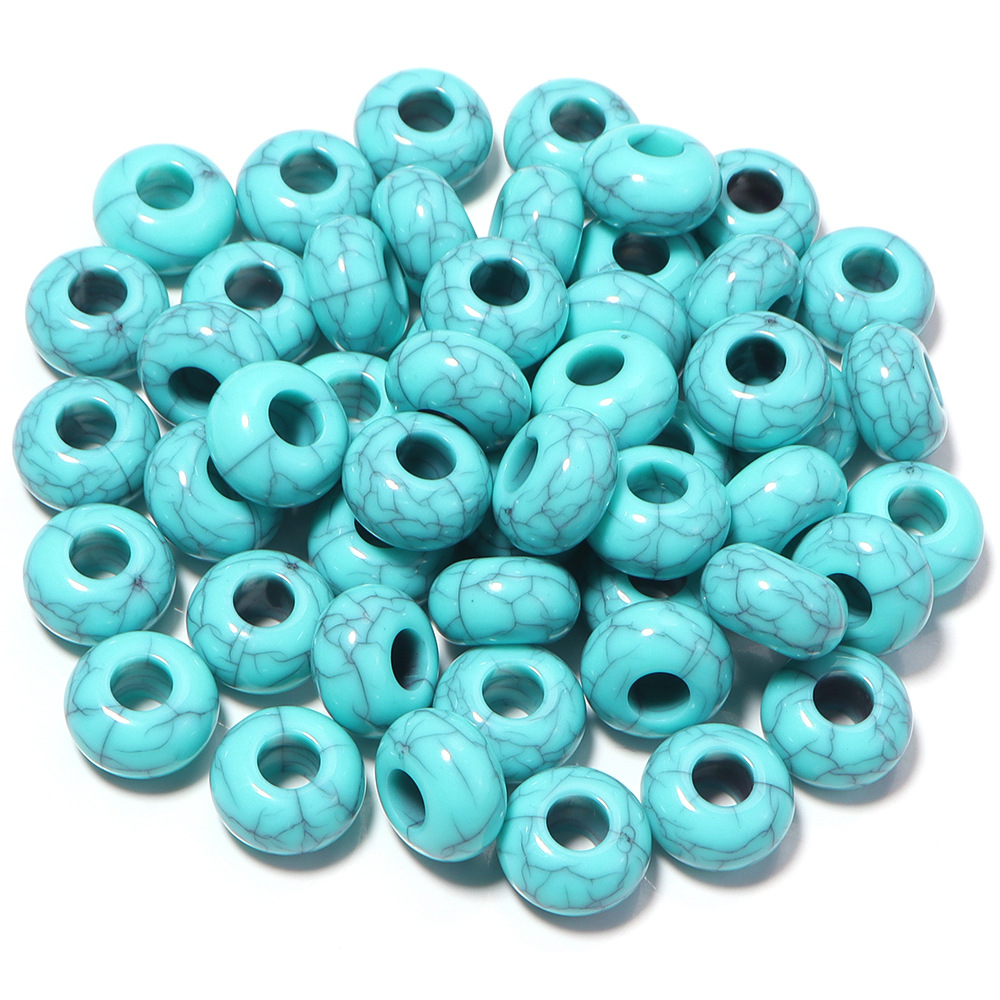 17:Cracked blue abacus beads