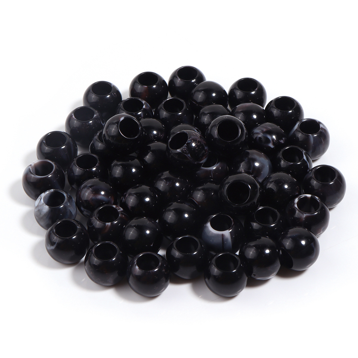 22:Black ball beads