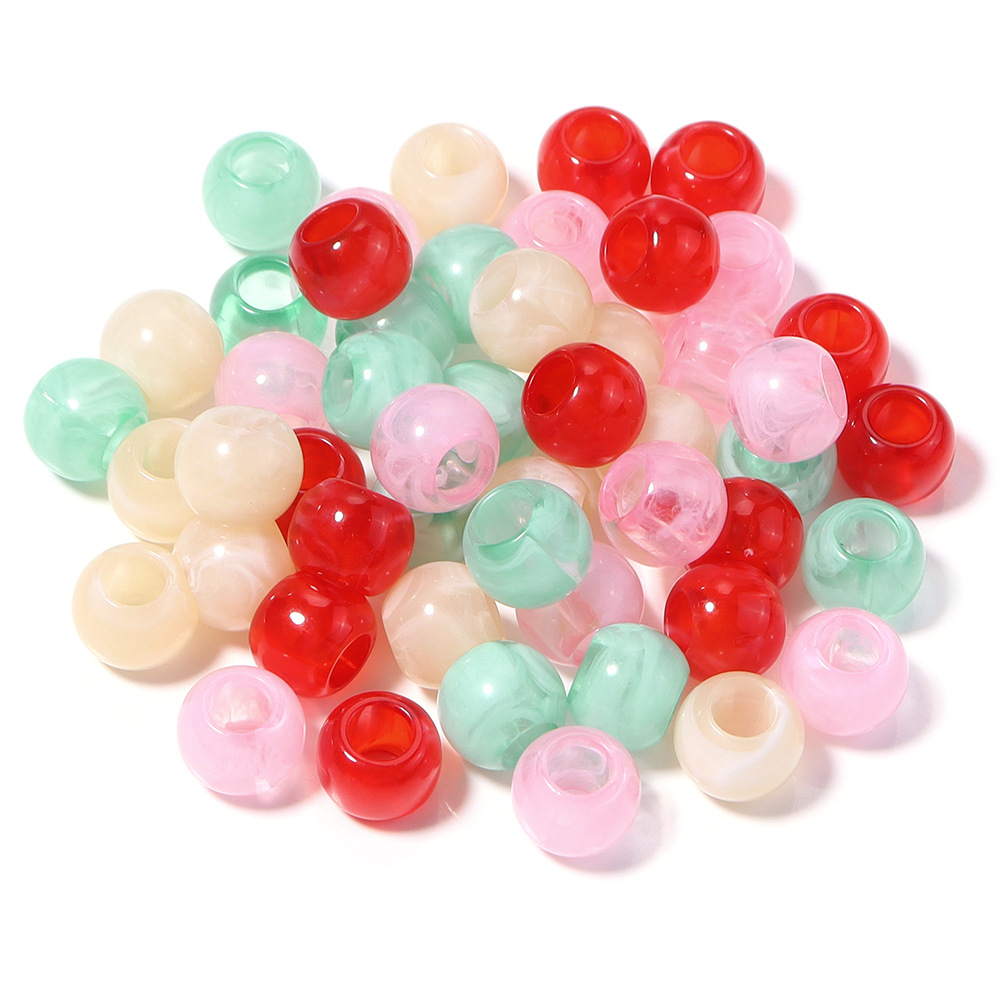 23:Semi-transparent mixed color beads