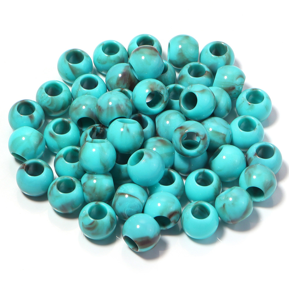 24:Blue coffee beads