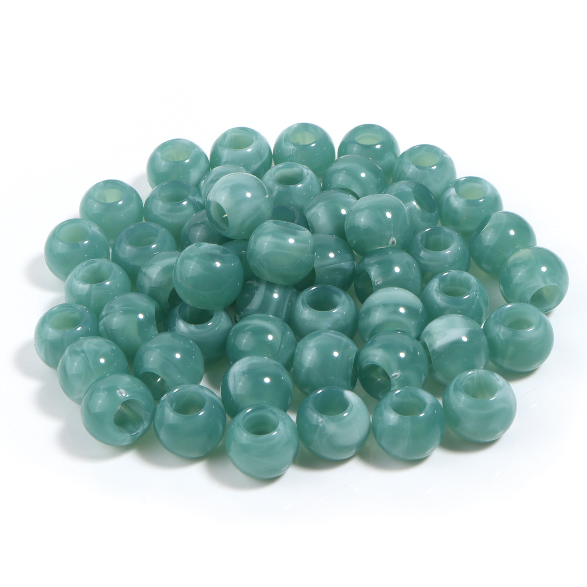 29:Green ball beads