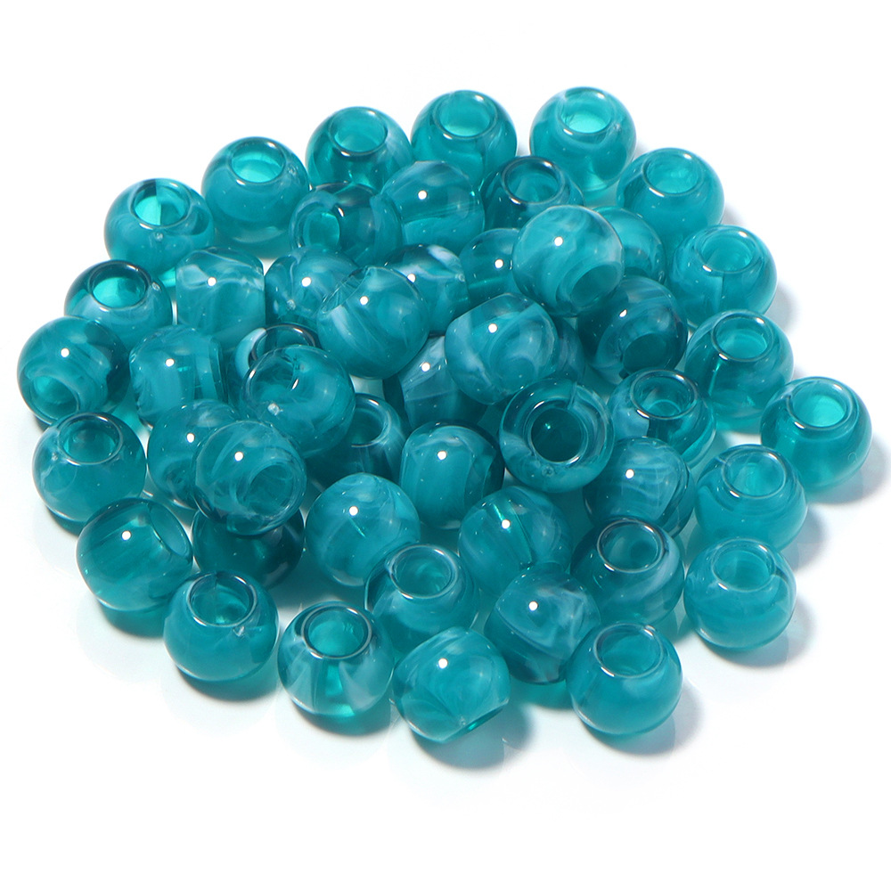 32:Shallow hole blue ball beads