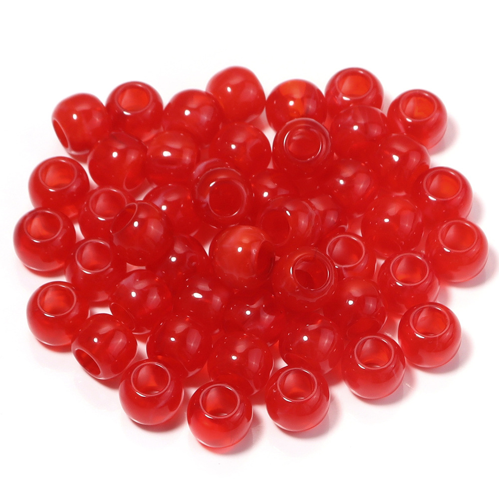 50:Semi-transparent red beads