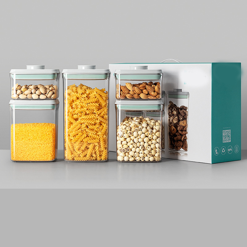 0.52l*2 1.25l*2 2.05l (rectangular five-piece set)