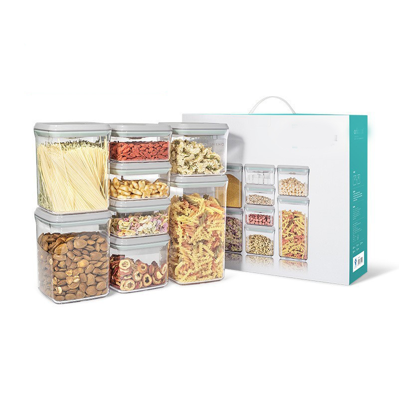0.48l*3 0.85l*2 1.5l*2 2l (square eight-piece set)