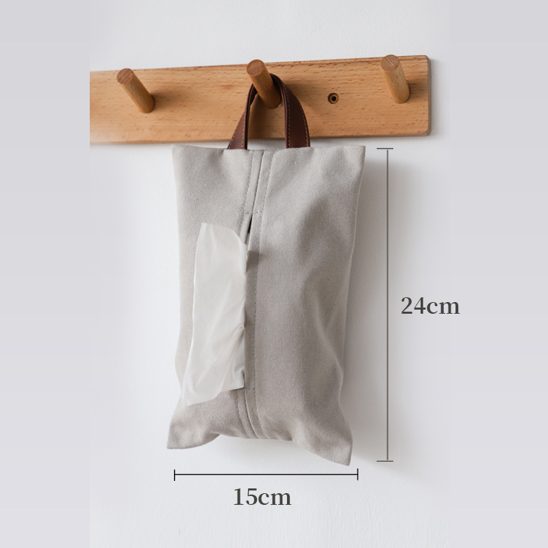 Leather handle light gray