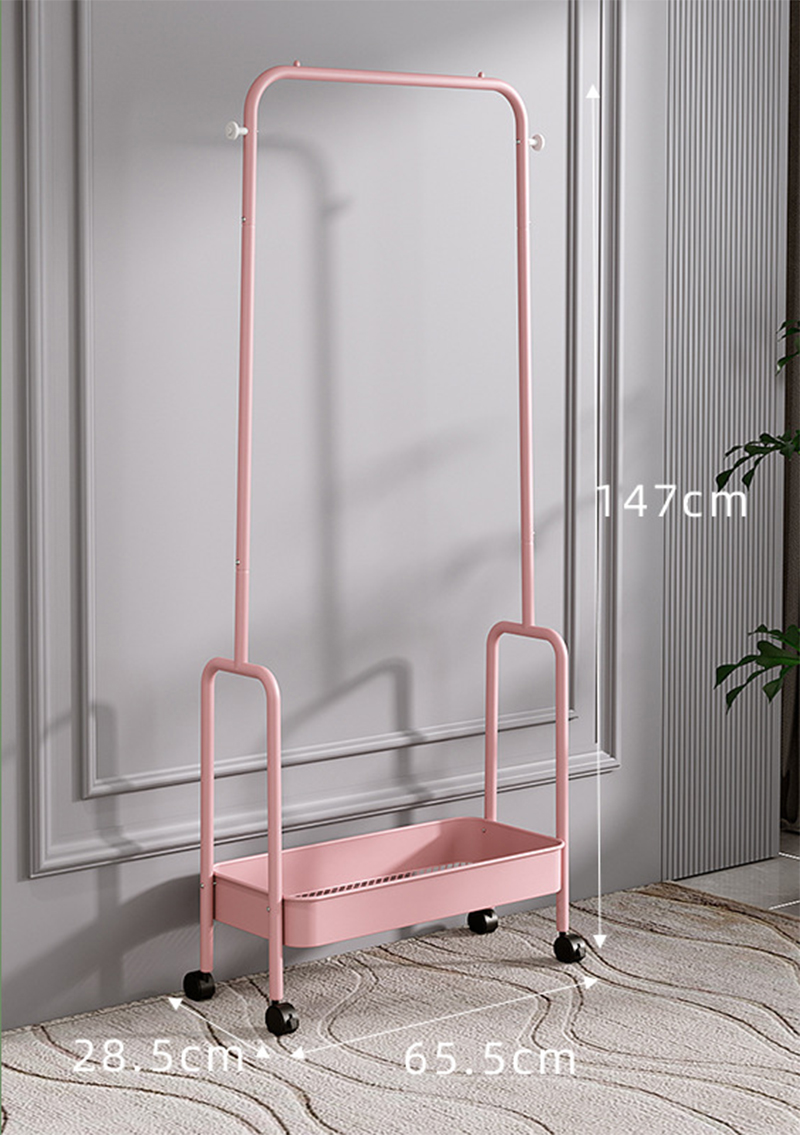 Single-tier - pink - coat rack