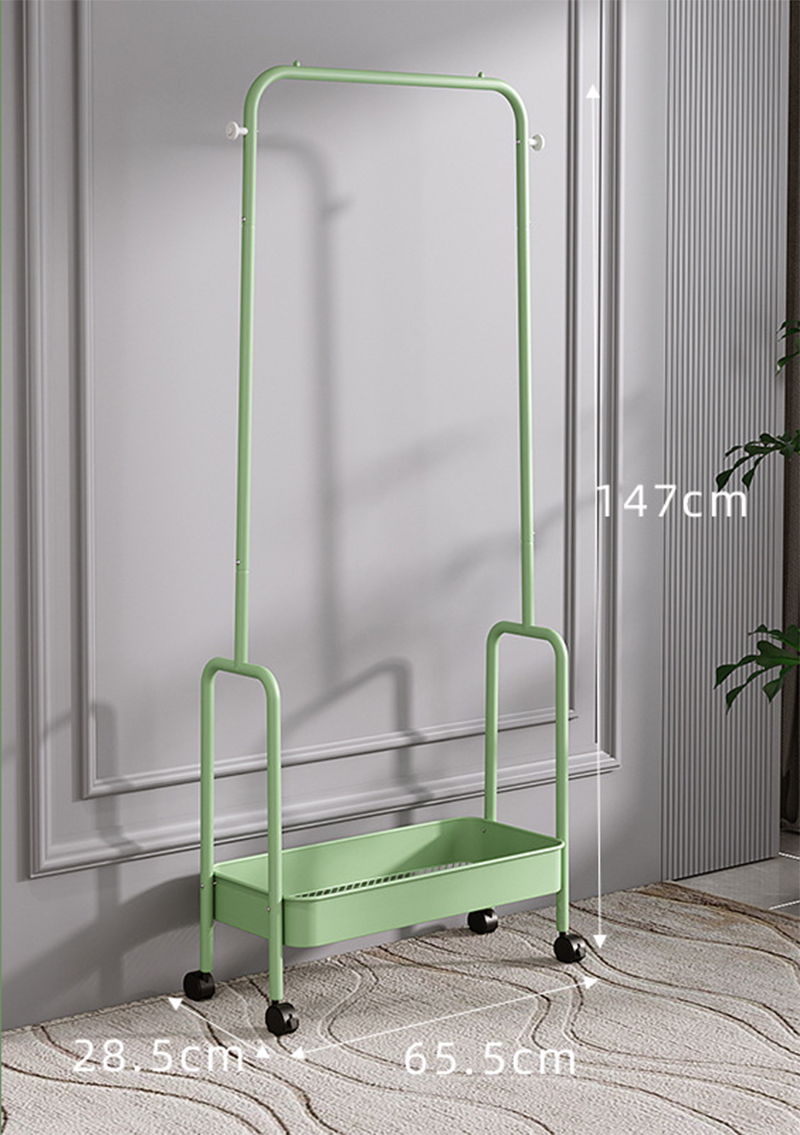 Single-tier - green - coat rack