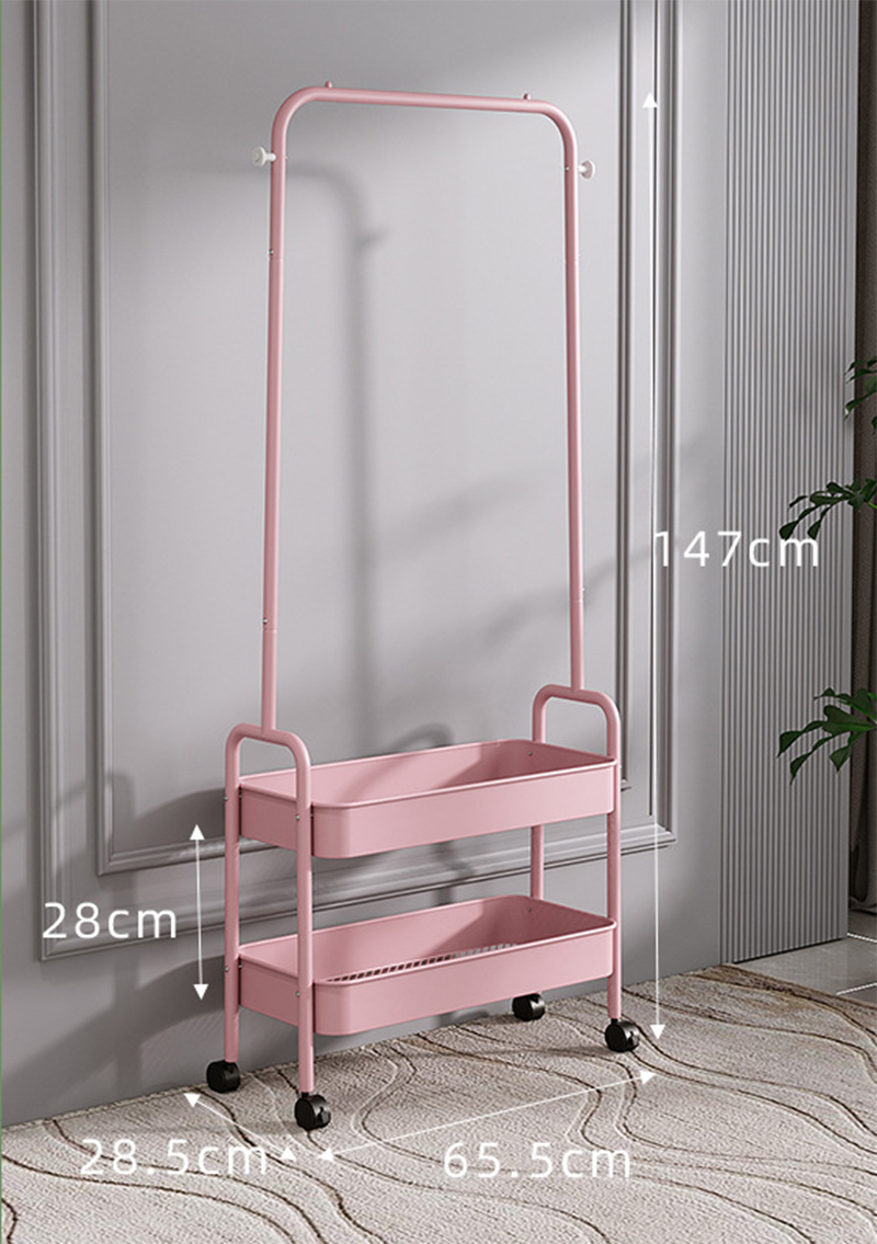 Double-sided - pink - coat rack