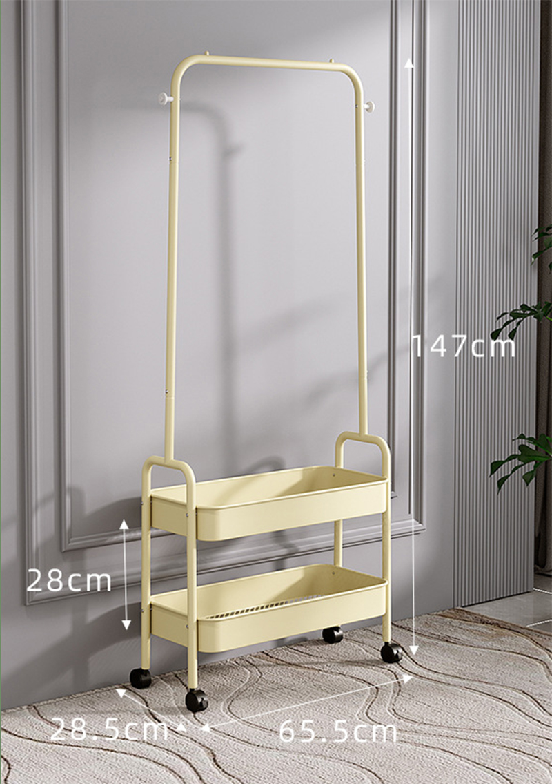 Double layer-yellow-coat rack
