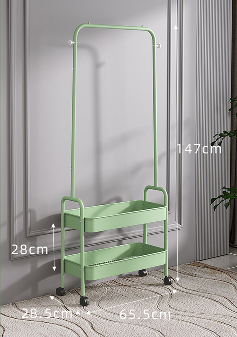 Double layer-green-coat rack