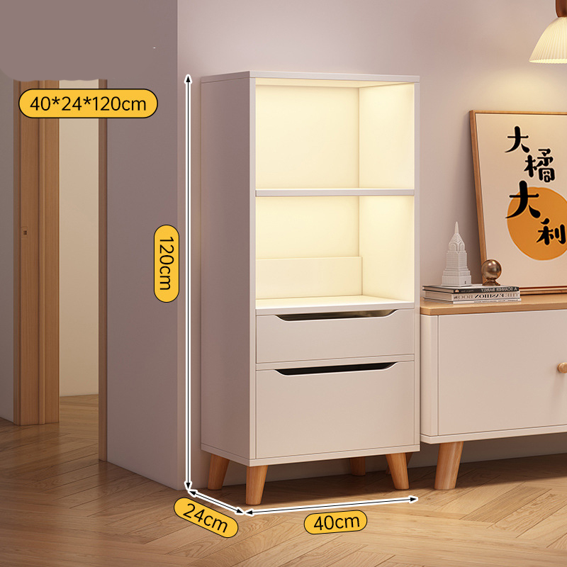 [Cabinet door with drawer] Warm white 40*24*120cm