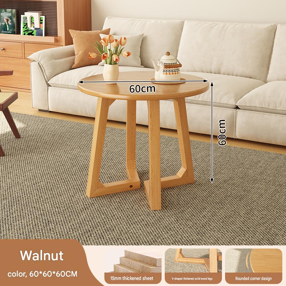 V-shaped round table 60*60*60/walnut