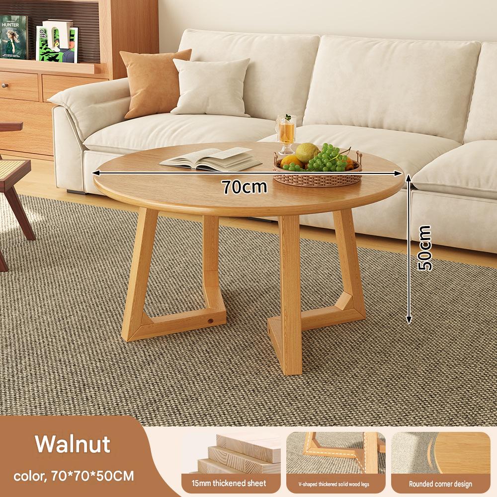V-shaped  round table 70*70*50/walnut