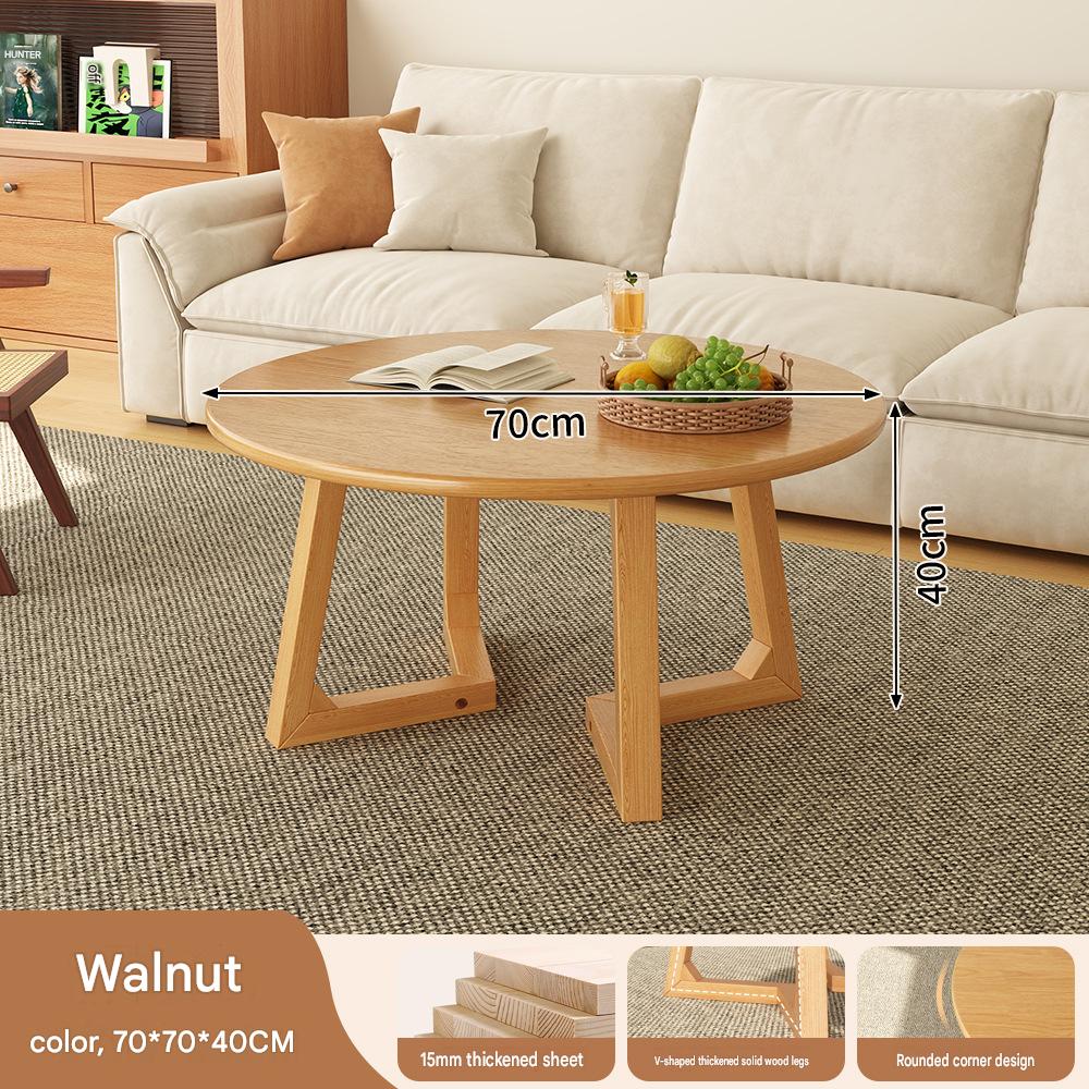 V-shaped round table 70*70*40/walnut