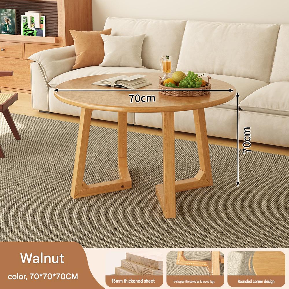 V-shaped round table 70*70*60/walnut