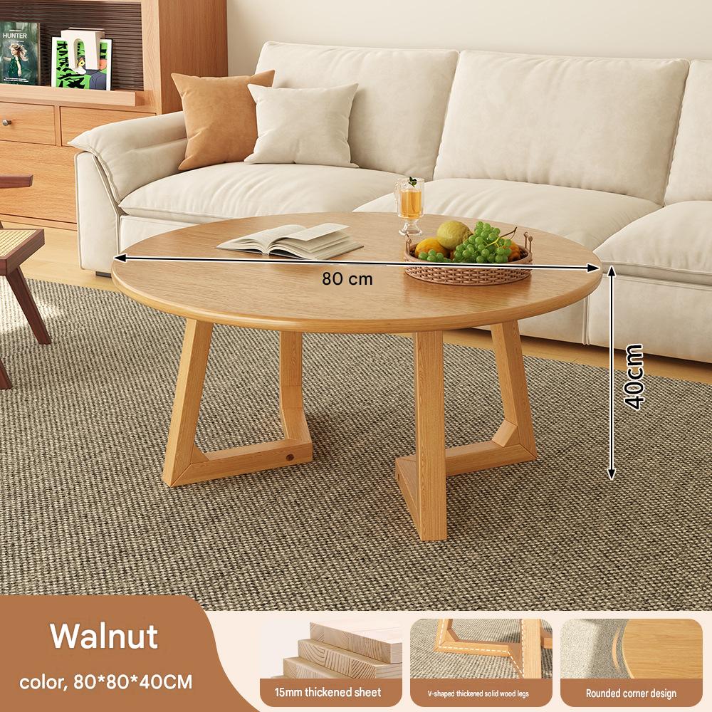 V-shaped round table 80*80*40/walnut