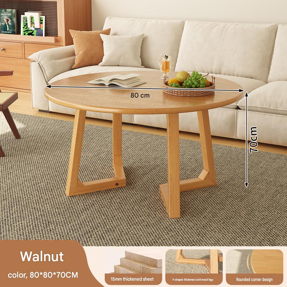 V-shaped round table 80*80*70/walnut