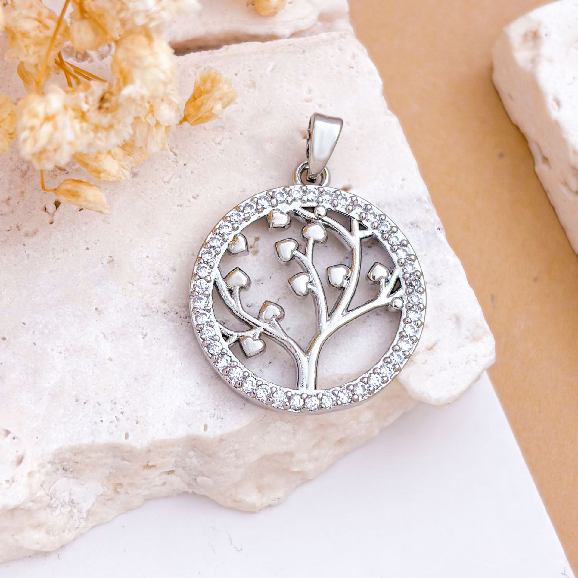 4:Xl1937 harvest tree pendant silver