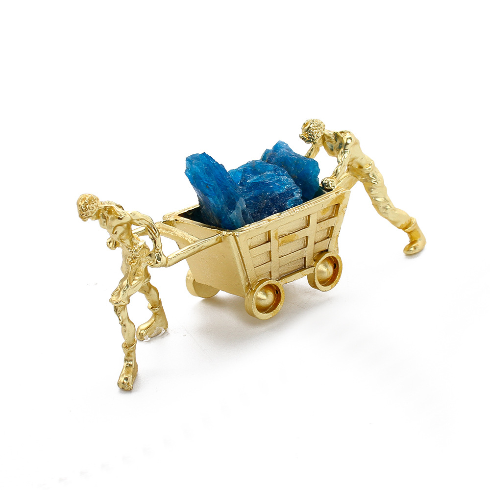 7 Miner blue apatite