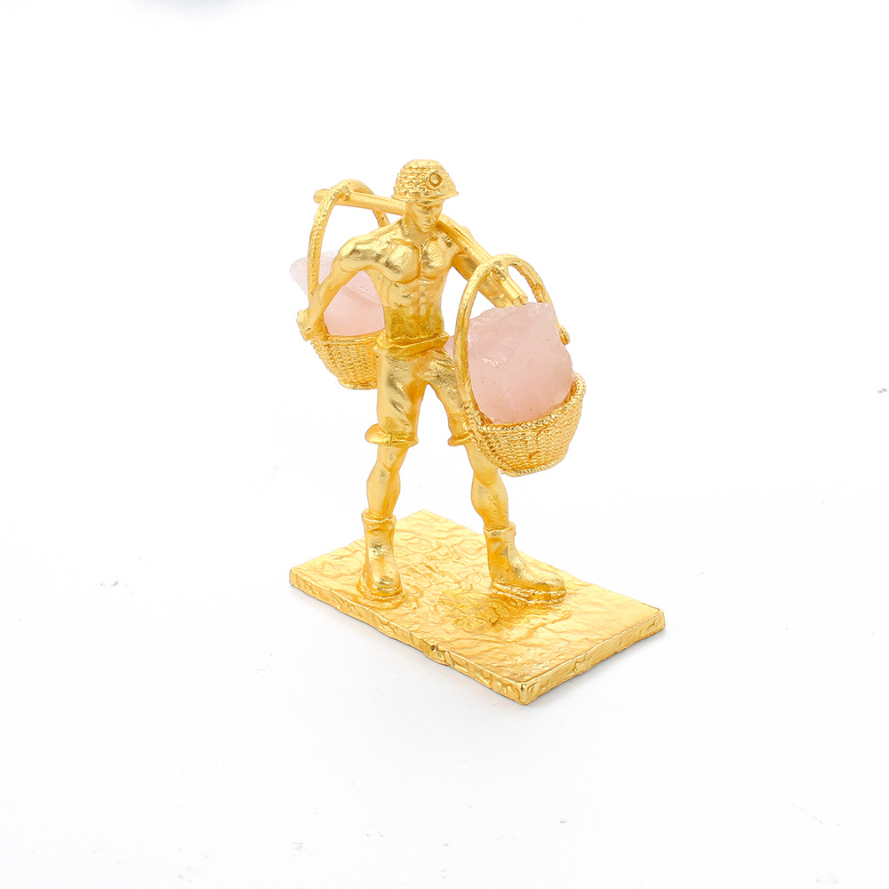 12 Miner pink quartz