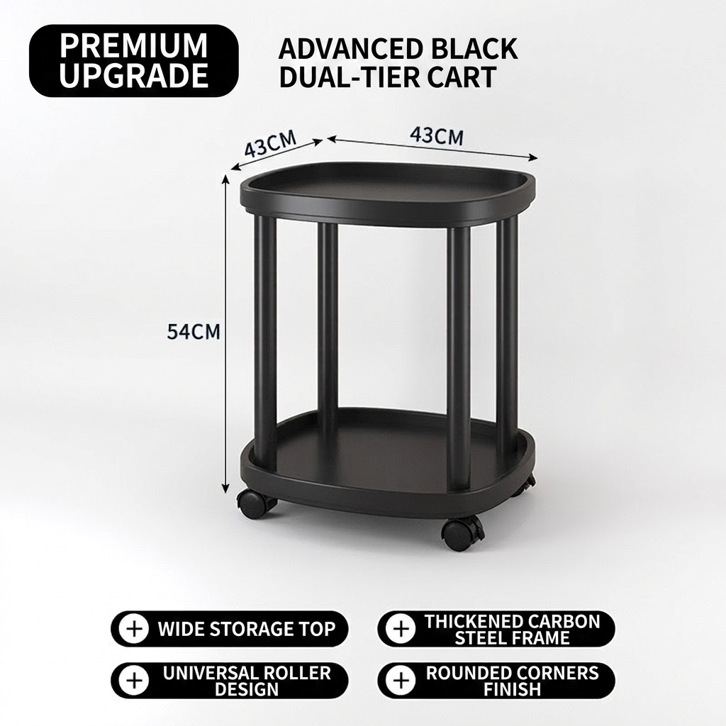 Double layer [black] 43*43*54cm (height)