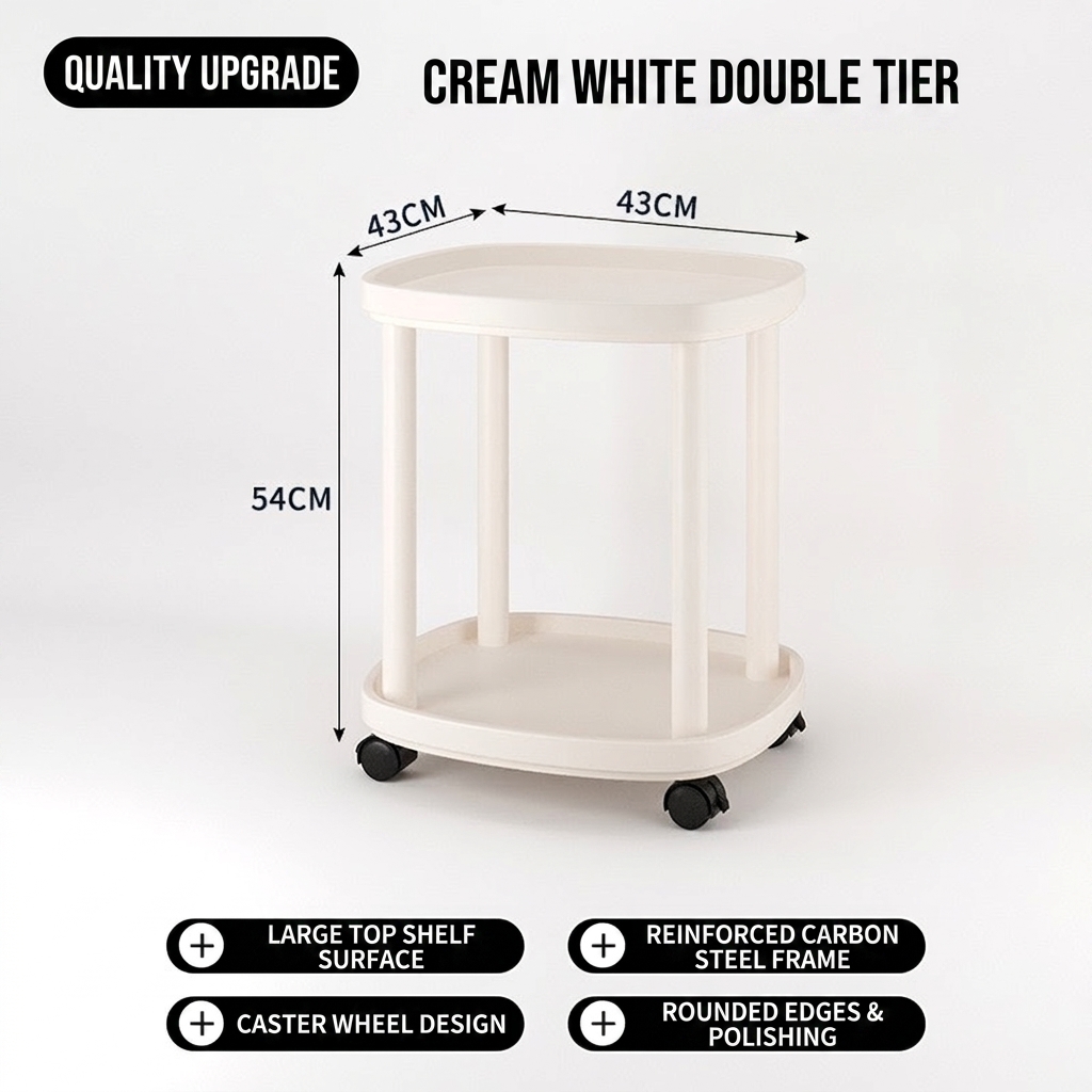 Double layer [white] 43*43*54cm (height)