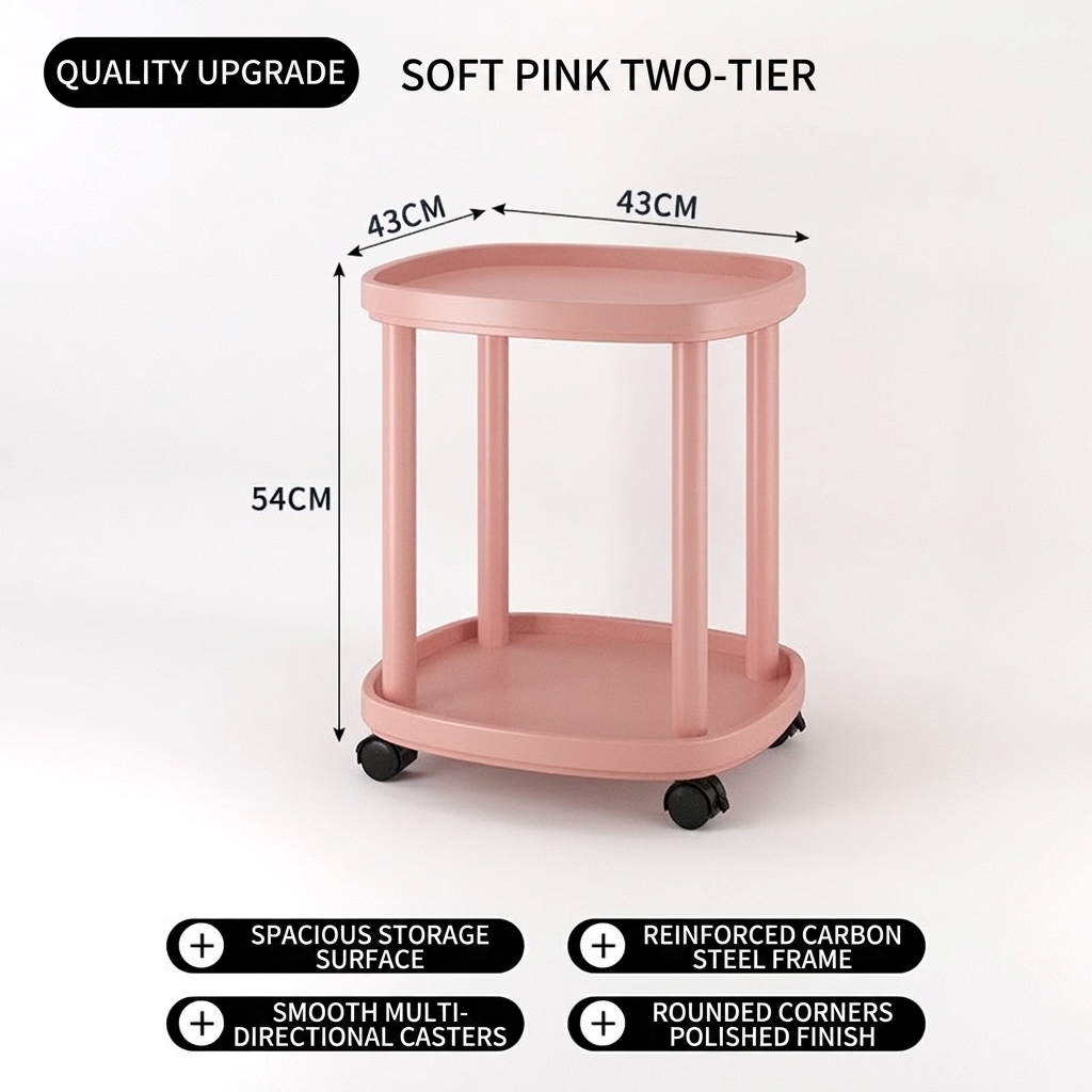 Double layer [pink] 43*43*54cm (height)