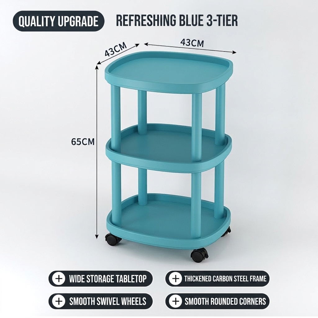 Three layers [blue] 43*43*54cm (height)