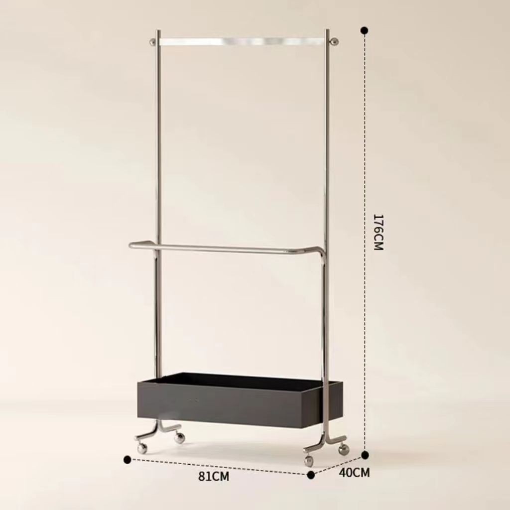[jet black] 80cm long coat rack