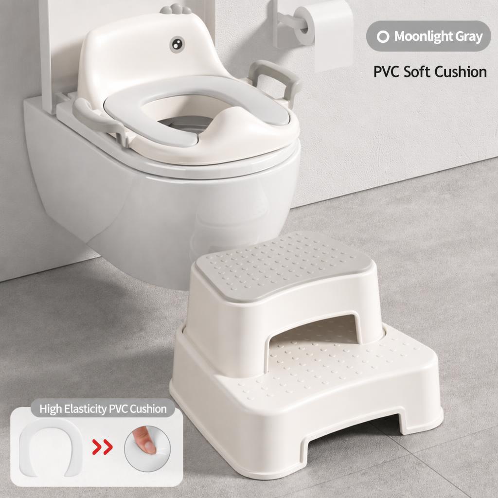 Moon Shadow Gray [PVC Soft Cushion   Second-Level Anti-Slip Footstool]