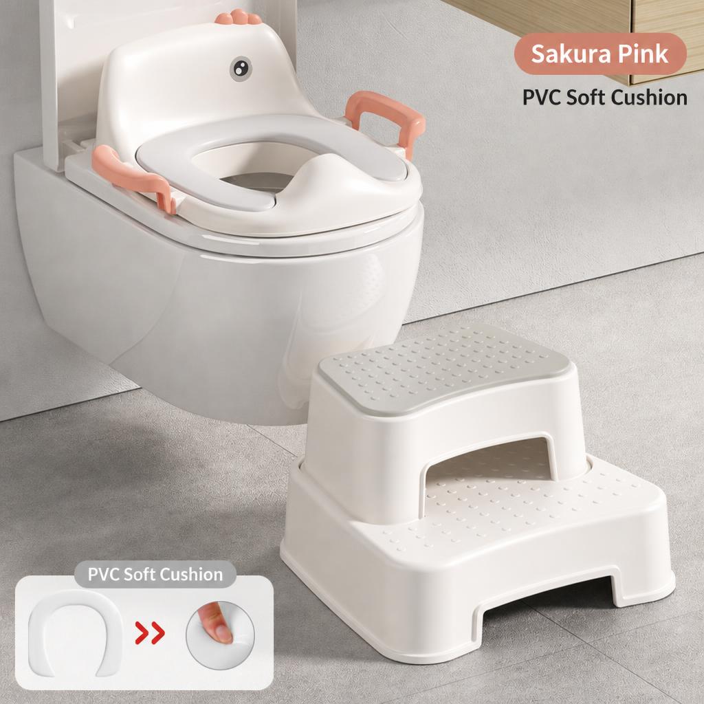 Sakura pink [pvc soft cushion model   second-level anti-slip footstool]
