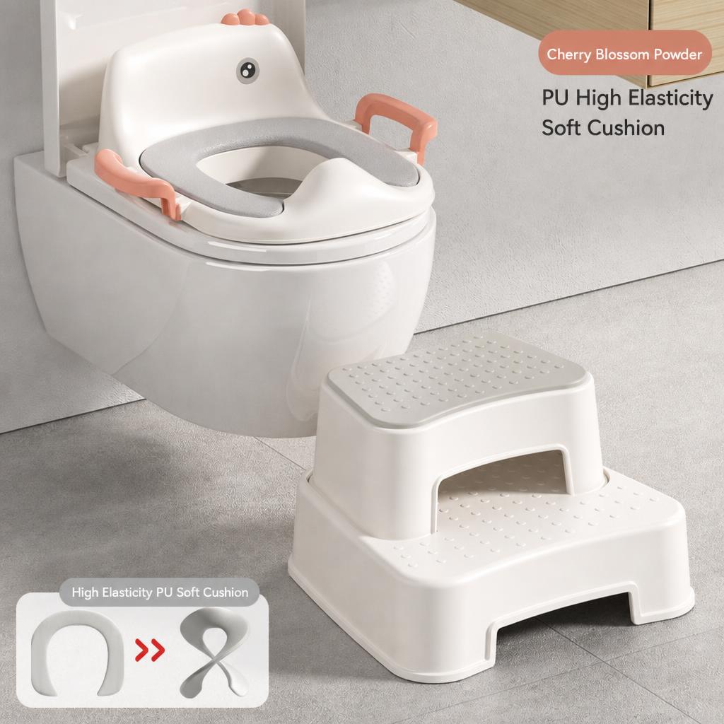 Sakura pink [full pu soft cushion model   second-level anti-slip footstool] (soft and comfortable, warm in winter and cool in summer)