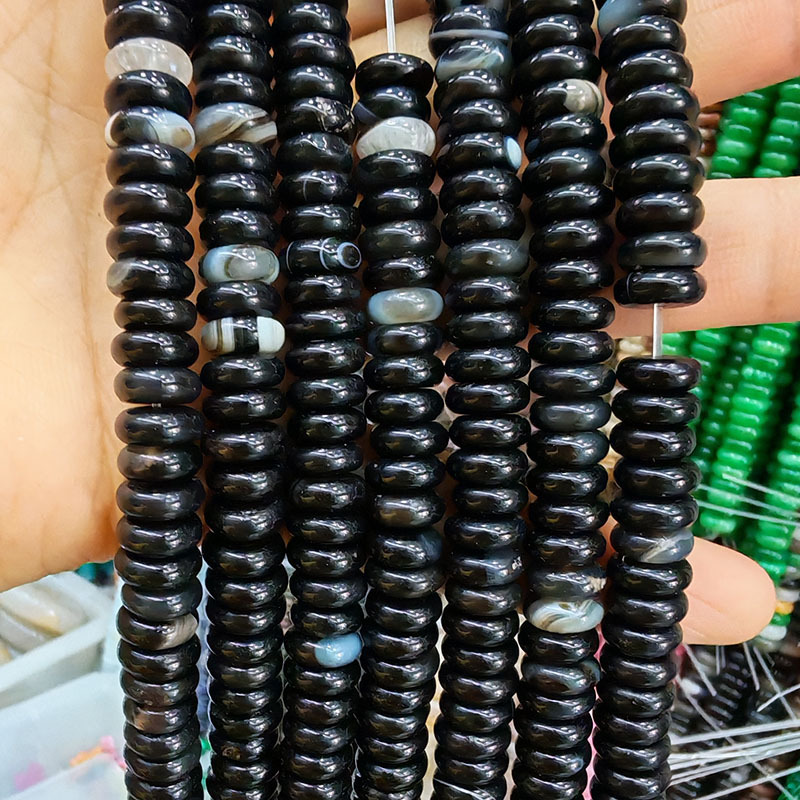 Black Agate 3*8mm
