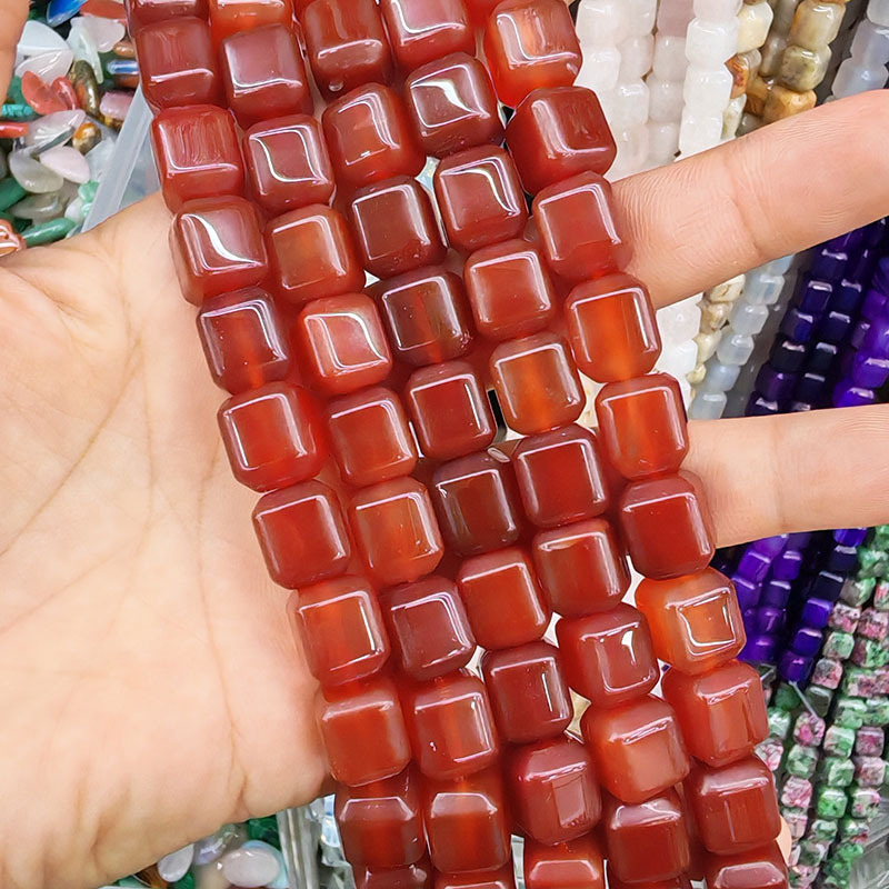Red agate 1 10*12mm