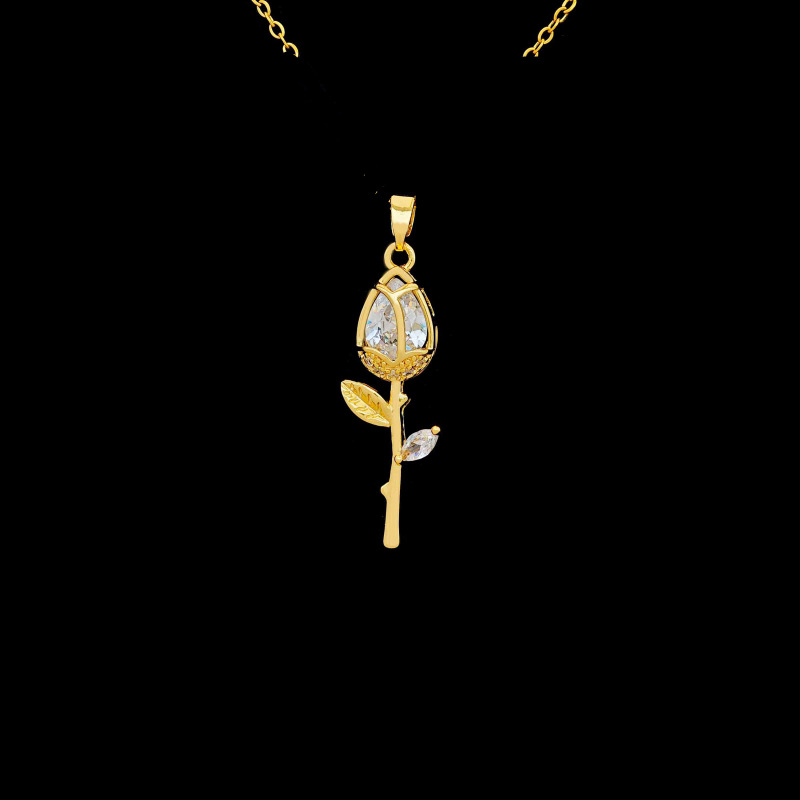 12:Xl2983 rose pendant gold